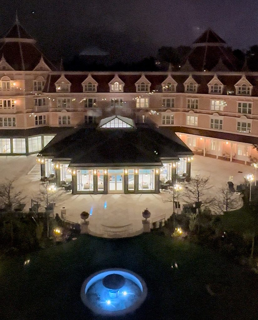 widok z pokoju hotelowego Disneyland Hotel