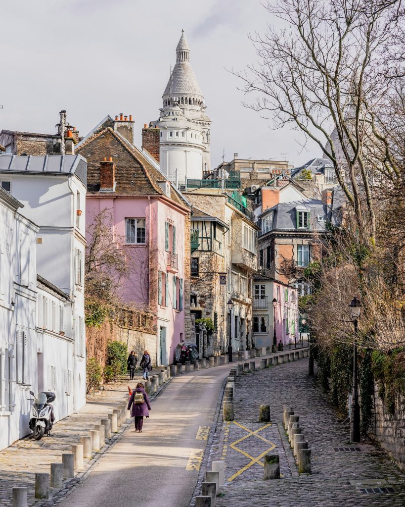 Okolice montmartre w Paryzu 